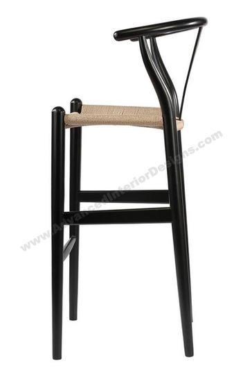 wishbone stool black 3